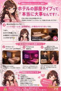 💡 ワンポイント｜ホテルの部屋タイプについて