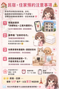 🏠｜民宿・住家預約注意事項 ⚠️